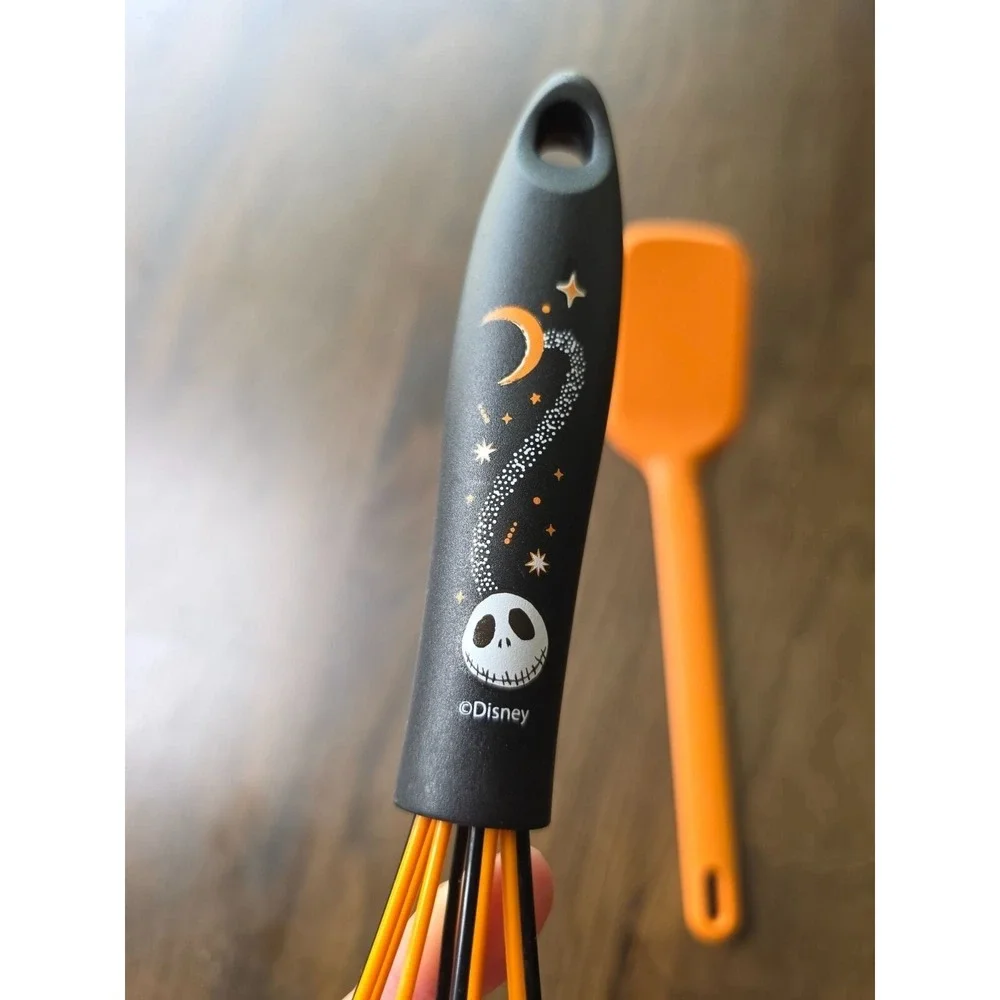 Disney‎ Jack Skellington Whisk & Orange Silicone Spatula Set B3